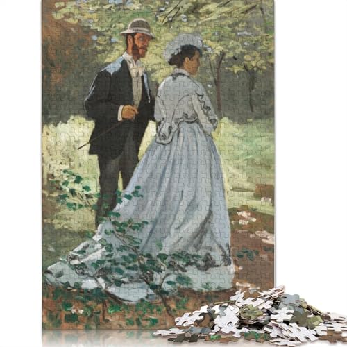 Bazille und Camille 1865 Puzzle 1000 Teile, Holzpuzzle für Erwachsene, Puzzlespiele, Lernspielzeug, 1000 Teile (75 x 50 cm) von SOQWBYG