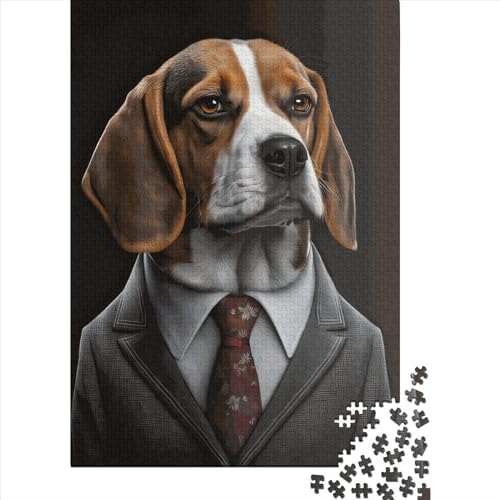 Beagle Puzzle Spielzeug Lernspiel Papier Rechteckiges Puzzle für Jungen oder Mädchen Ostergeschenke 70x50cm/1000 Teile von SOQWBYG