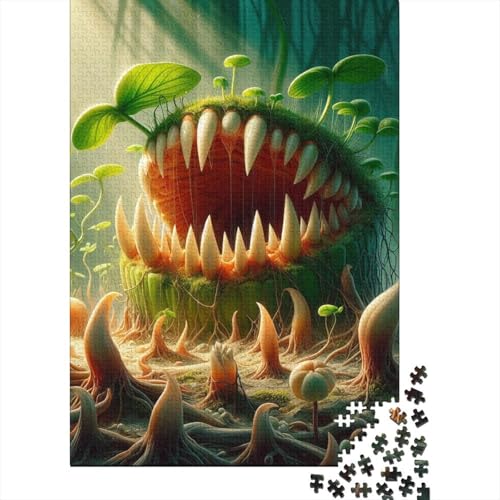 Big Mouth Monster Puzzle, schwierige Herausforderung, 100% recycelte Pappe, Puzzle für Kinder und Erwachsene ab 12 Jahren, Geschenke, 70 x 50 cm, 1000 Teile von SOQWBYG