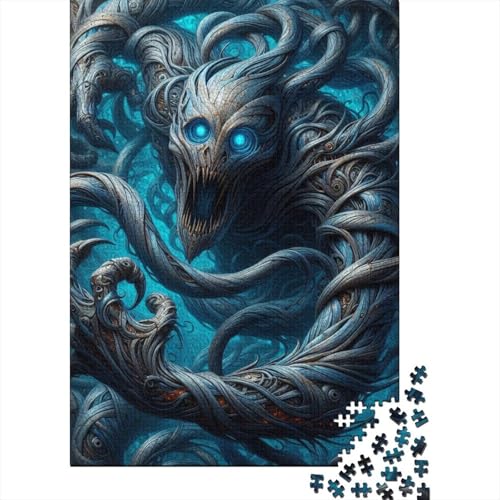 Cerulean Beast Puzzle Familienspaß Papier Rechteckiges Puzzle für Jungen oder Mädchen Kindertagsgeschenke 38x26cm/1000 Teile von SOQWBYG