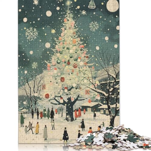 Christmas09 Puzzle 1000 Teile Puzzle Spielzeug für Erwachsene Puzzle Einzigartiges schwieriges und herausforderndes Puzzlespiel Spielzeug Geschenk 1000 Teile (75x50cm) von SOQWBYG