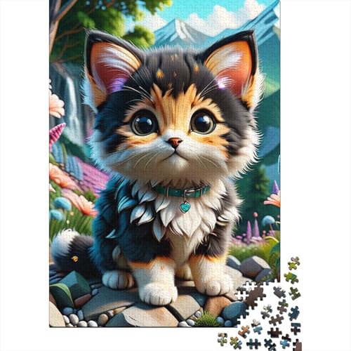 Cub Cat Puzzle, kreative Spiele, 100 Prozent recycelter Karton, Puzzle für Erwachsene, 38 x 26 cm, 1000 Teile von SOQWBYG