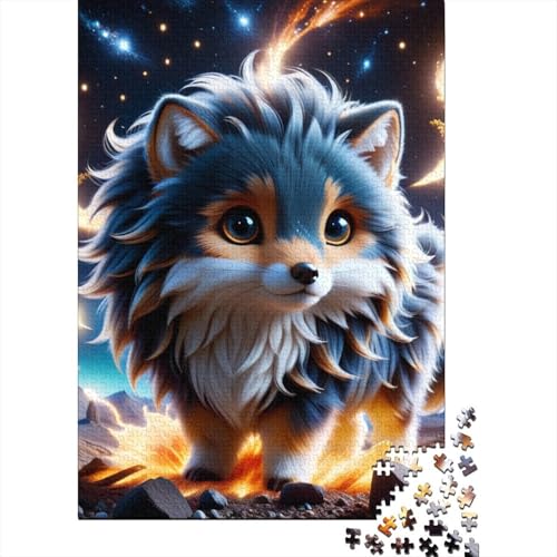 Cub Dog Puzzle, kreative Spiele, 100 Prozent recycelte Pappe, Puzzle für Erwachsene, 38 x 26 cm, 1000 Teile von SOQWBYG