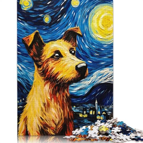 Der Sternennachthund, 1500 Puzzleteile für Erwachsene, Puzzle-Sets für die ganze Familie, Lernspiel, Puzzle 1500 Teile (85 x 57 cm) von SOQWBYG