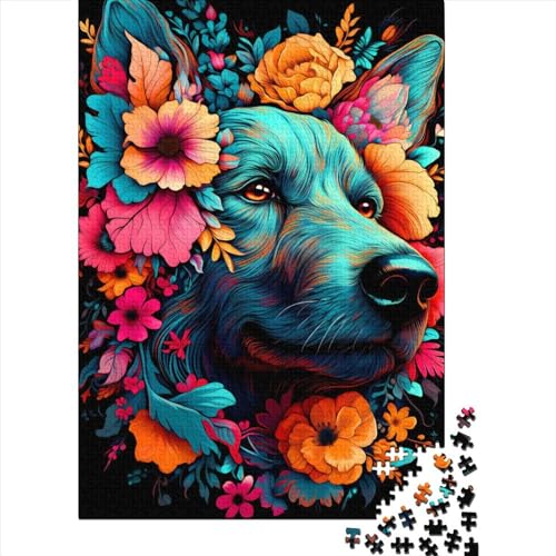 Dog62 Puzzle ab 18 Jahren, Lernspiele, rechteckiges Papierpuzzle für Erwachsene und Kinder, 70 x 50 cm, 1000 Teile von SOQWBYG