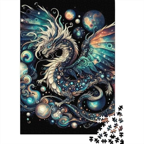 Drachenflügel-Puzzle-Spielzeug, Lernspiel, Premium-Karton-Puzzle für Erwachsene und Kinder, Ostergeschenk, 70 x 50 cm/1000 Teile von SOQWBYG