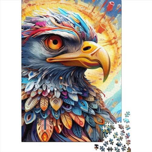 Eagle Puzzle - freundliche Materialien - 100 Prozent recycelte Pappe - Puzzle für Erwachsene und Kinder - Ostergeschenk - 38 x 26 cm/1000 Teile von SOQWBYG