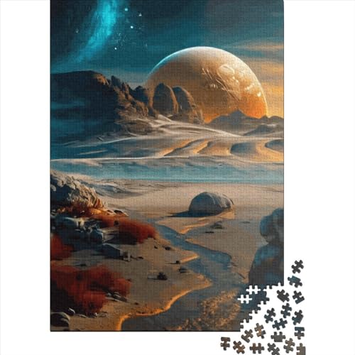 Exoplanet Trappist 1e Puzzle-Unterhaltung für zu Hause, 100% recycelte Pappe, Puzzle für Jungen oder Mädchen, Ostergeschenke, 38 x 26 cm, 1000 Teile von SOQWBYG