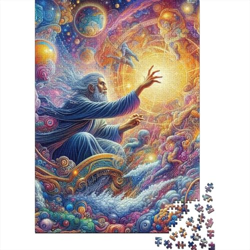 Fantasy-Gott-Puzzle, präzises ineinandergreifendes rechteckiges Papierpuzzle für Jungen oder Mädchen, 38 x 26 cm/1000 Teile von SOQWBYG