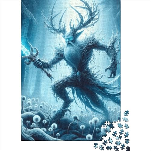 Fantasy-Monster-Puzzle, Relax-Challenge-Spielzeug, Premium-Karton-Puzzle für Erwachsene und Kinder, Ostergeschenke, 70 x 50 cm, 1000 Teile von SOQWBYG