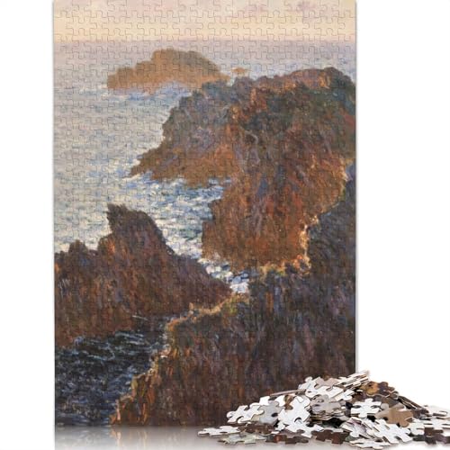 Felsen am Hafen von Belle Isle, Puzzle für Erwachsene, 1000 Teile, Puzzle aus Holz, kreativ für Erwachsene, anspruchsvolles Spiel, 1000 Teile (75 x 50 cm) von SOQWBYG