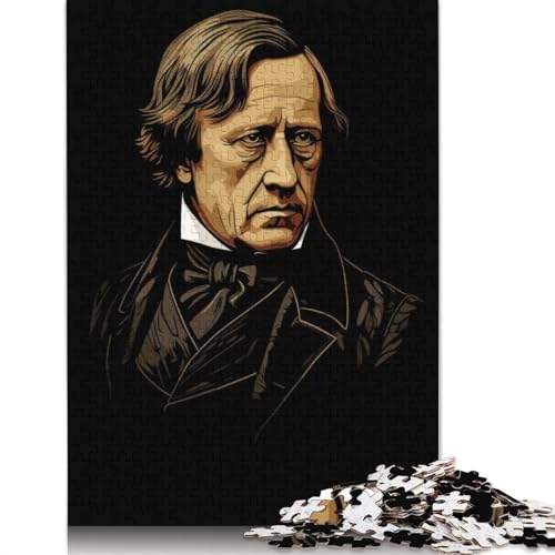 Friedrich Hegel Puzzle 520 Teile Puzzle für Erwachsene Lernspiele Spielzeug DIY Kreatives Holzpuzzle Geschenke 520 Teile (52x38cm) von SOQWBYG