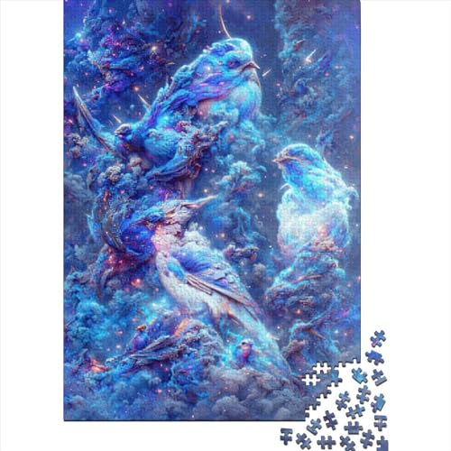 Galaxy Birds Puzzle-Spielzeug, Lernspiel, rechteckiges Papierpuzzle für Jungen oder Mädchen, Ostergeschenke, 70 x 50 cm/1000 Teile von SOQWBYG