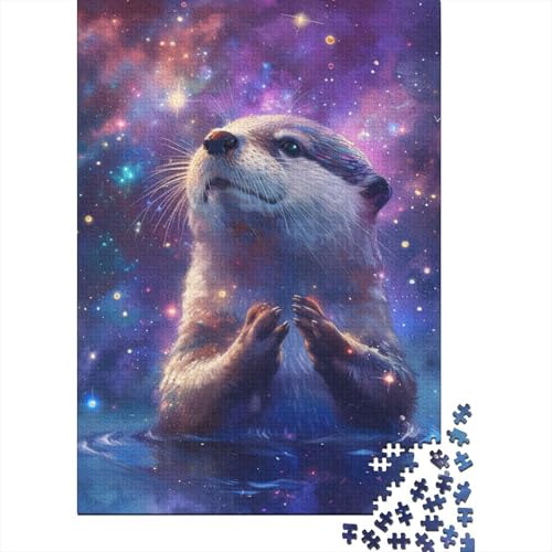 Galaxy_Otter Puzzle, einzigartige Heimdekoration, Premium-Karton-Puzzle für Erwachsene und Teenager, einzigartiges Geschenk, 70 x 50 cm/1000 Teile Galaxy_Otter Puzzle, einzigartige Heimdekoration, Premium-Karton-Puzzle für Erwachsene und Teenager, einzigartiges Geschenk, 70 x 50 cm/1000 Teile von SOQWBYG