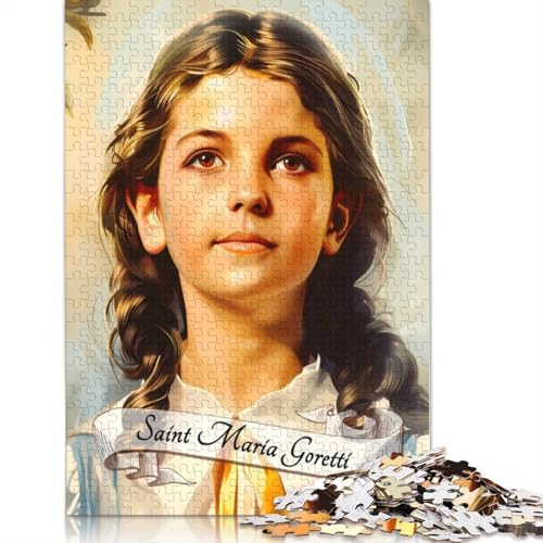 Holzpuzzle 1000 Teile „Saint Maria Goretti“, Familienspiel, Puzzle, Erwachsene und 1000 Teile (75 x 50 cm) von SOQWBYG