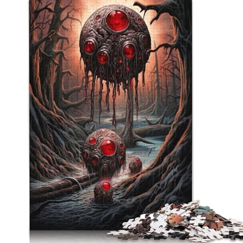 Holzpuzzle-Spielzeug für 1500 Teile, Alien-Invasion auf der Erde, Puzzle für Jungen und Mädchen, Lernspiele für über 18-Jährige, 1500 Teile (85 x 57 cm) von SOQWBYG