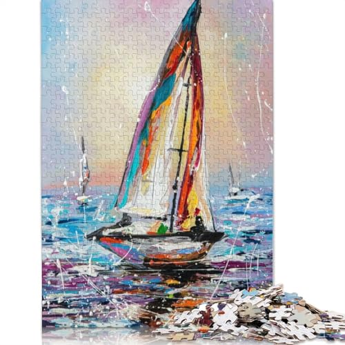 In The Wind Puzzle 1000 Teile, Holzpuzzle, Spielzeug, Familienspiel, Schwierigkeitsgrad, Herausforderung, Puzzles 1000 Teile (75 x 50 cm) von SOQWBYG