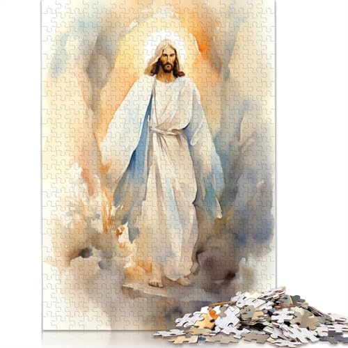 Jesus Christus – Die Auferstehung, Puzzle, 520 Teile, Puzzle für Erwachsene, Puzzle-Sets für die Familie, Lernspiel, 520 Teile (52 x 38 cm) von SOQWBYG