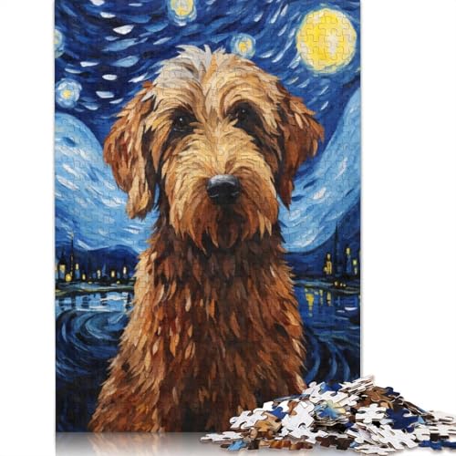 Labradoodle Sternennacht 520 Puzzleteile für Erwachsene Puzzle Puzzle-Sets für die Familie Lernspiel Puzzle 520 Teile (52x38cm) von SOQWBYG