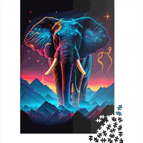 Löwen-Tier-Puzzle 1000 Teile Puzzle Spielzeug für Erwachsene Puzzle Einzigartiges schwieriges und herausforderndes Puzzlespiel Spielzeug Geschenk 1000 Teile (75x50cm) von SOQWBYG