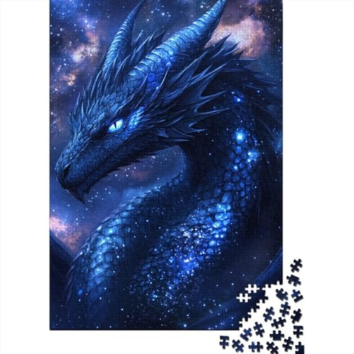 Niedliches Drachen-Puzzle für Kleinkinder, 520 Teile, schwieriges Puzzle, unmögliches Puzzle für Kinder ab 18 Jahren, 520 Teile (52 x 38 cm) von SOQWBYG