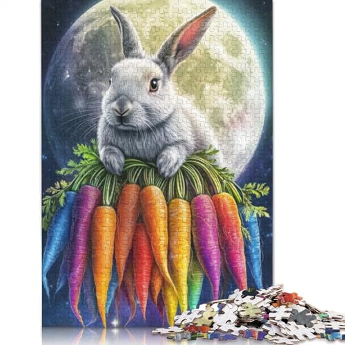 Niedliches Osterhäschen-Puzzle, 520 Teile, Puzzle für Erwachsene, Puzzle-Sets für das Familien-Lernspiel, 520 Teile (52 x 38 cm) von SOQWBYG