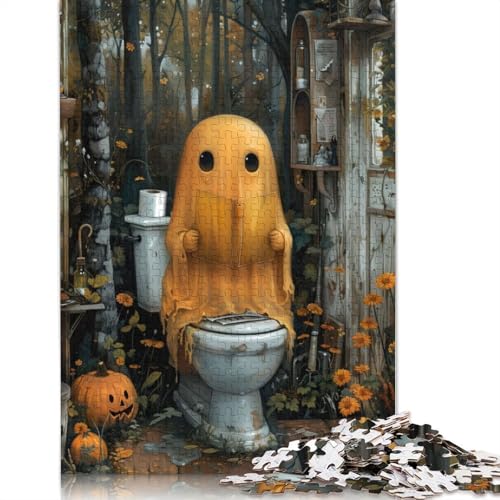 Orange Bohoo Pooping Puzzlespiele für Erwachsene, Puzzle 520 Teile, Puzzle für Erwachsene, Spiele für Erwachsene, Teenager und 520 Teile (52 x 38 cm) von SOQWBYG