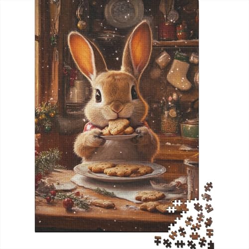 Ostern Niedliches Häschen-Puzzle 1500 Teile Puzzle Spielzeug für Erwachsene Puzzle Einzigartig Schwieriges Und Herausforderndes Puzzle Spiel Spielzeug Geschenk 1500 Teile (85x57cm) von SOQWBYG