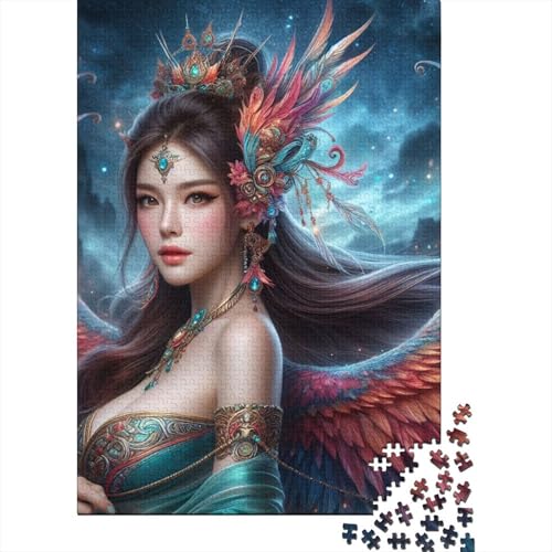 Phoenix-Göttin-Puzzle-Spielzeug, Lernspiel, Premium-Karton-Puzzle für Erwachsene und Kinder, Ostergeschenk, 70 x 50 cm/1000 Teile von SOQWBYG