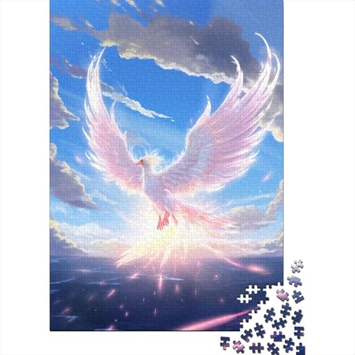 Puzzle „Adler im Flug“ zum Stressabbau, 100% recycelte Pappe, Puzzle für Erwachsene und Kinder, einzigartiges Geschenk, 38 x 26 cm, 1000 Teile von SOQWBYG