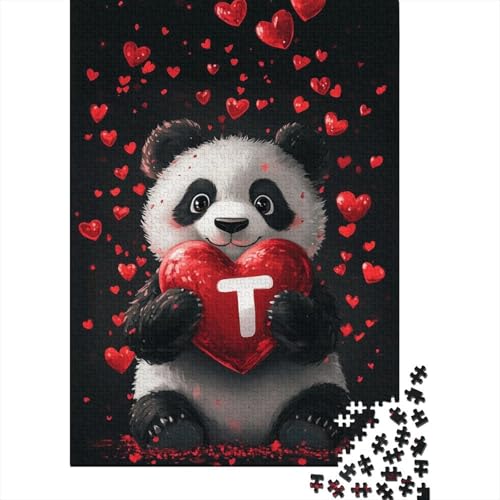 Puzzle 1000 Teile für Erwachsene, süßer Panda, Puzzle für die ganze Familie, geistige Kunst, Puzzlespiel, Spielzeug, Geschenk für 1000 Teile (75 x 50 cm) von SOQWBYG