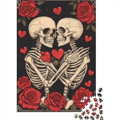 Puzzle 1000 Teile für Erwachsene Skeleton_loversJigsaw Puzzles Familie Intellektuelle Kunst Puzzles Spiel Spielzeug Geschenk für 1000 Stück (75x50cm) von SOQWBYG