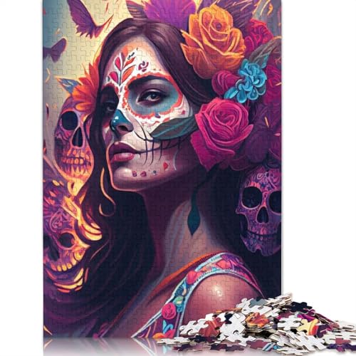 Puzzle für Erwachsene, 1000 Teile, „Fiesta of Life“, kreatives DIY-Puzzle, Holzpuzzle für ab 18 Jahren und Erwachsene, 520 Teile (52 x 38 cm) von SOQWBYG