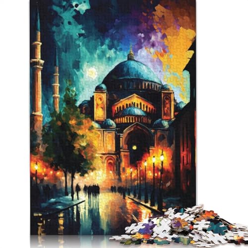 Puzzle für Erwachsene, 1000 Teile, Hagia Sophia Istanbul, Puzzle, Lernspielzeug, Puzzle, Heimwanddekoration, 1000 Teile (75 x 50 cm) von SOQWBYG