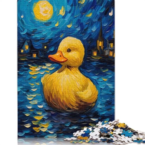 Puzzle für Erwachsene, 1500 Teile, „Die Sternennacht-Ente“, Puzzle für Erwachsene, Holzpuzzle, Spiel, Herausforderungsspielzeug, 1500 Teile (85 x 57 cm) von SOQWBYG