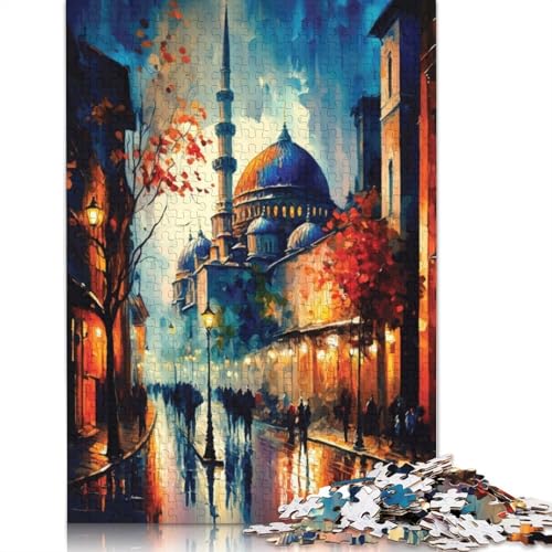 Puzzle für Erwachsene, 1500 Teile, Straßen von Istanbul, Holzpuzzle für Erwachsene, Spiele, Lernspielzeug, 1500 Teile (85 x 57 cm) von SOQWBYG