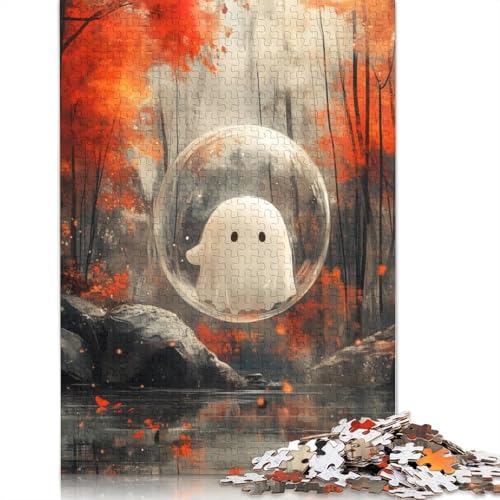 Puzzle für Erwachsene, 520 Teile, Geist in Einer Seifenblase, Holzpuzzle für Erwachsene, Spiele, Lernspielzeug, 520 Teile (52 x 38 cm) von SOQWBYG