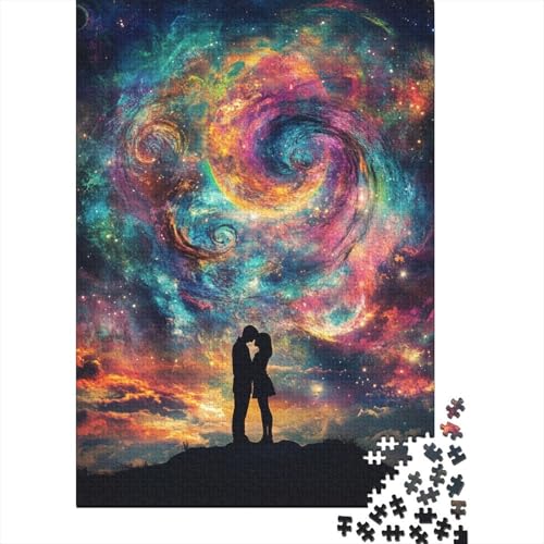 Puzzle für Erwachsene, 520 Teile, Kunst-Star-Paar-Puzzle, schwieriges Holzpuzzle für Erwachsene, Geschenke, anspruchsvolles Spiel, 520 Teile (52 x 38 cm) von SOQWBYG