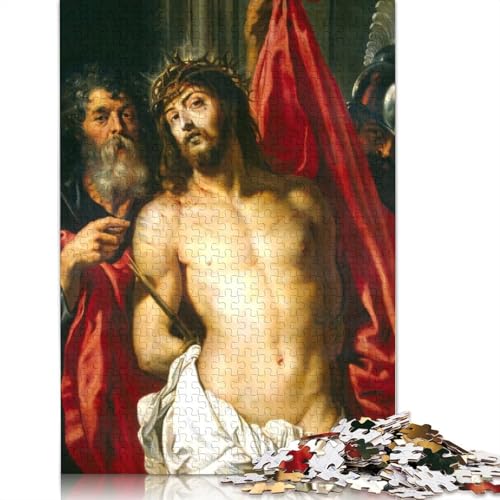 Puzzle für Erwachsene, 520-teilig, „Der Schmerzensmann“ von Rubens, Puzzle für Teenager, für Erwachsene und Teenager, Familienpuzzlespiel, 520 Teile (52 x 38 cm) von SOQWBYG