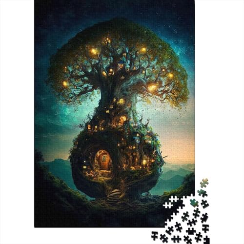 Puzzle für Erwachsene, Fantasy Kingdom, 520-teiliges kreatives Holzpuzzle, Spielzeug, Dekompressionsspiele, Geschenke, 520 Teile (52 x 38 cm) von SOQWBYG