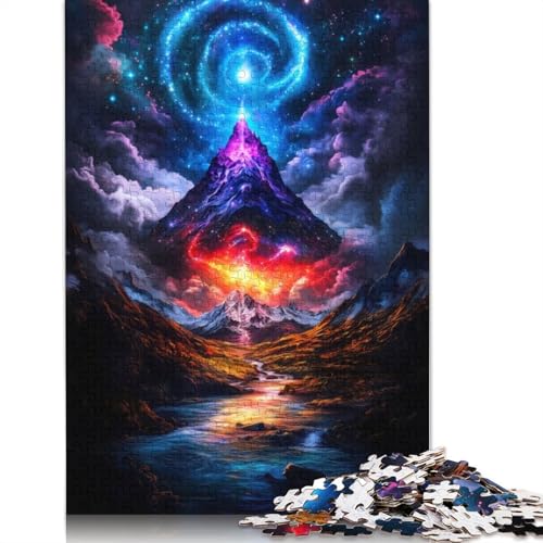 Puzzle für Erwachsene, kosmische Berglandschaft, 520 Teile, Puzzlespiele, Lernspielzeug, Puzzles für ab 18 Jahren und Erwachsene, 520 Teile (52 x 38 cm) von SOQWBYG