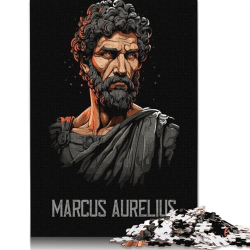 Puzzle für Erwachsene „Marcus Aurelius Kaiser“, 1000 Teile, Puzzlespiele, Lernspielzeug, Puzzle für ab 18 Jahren und Erwachsene, 1000 Teile (75 x 50 cm) von SOQWBYG