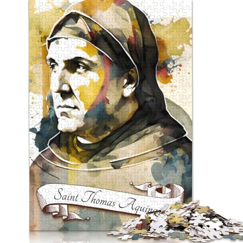 Puzzle für Erwachsene „Saint Thomas Aquinas OP“, 520 Teile, Puzzlespiele, Lernspielzeug, Puzzles für ab 18 Jahren und Erwachsene, 520 Teile (52 x 38 cm) von SOQWBYG