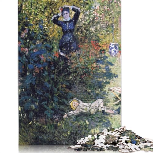 Puzzle für Erwachsene mit 1500 Teilen „Camille und Jean Monet“, Holzpuzzle, Denksportaufgabe, Puzzle-Spielzeug, 1500 Teile (85 x 57 cm) von SOQWBYG