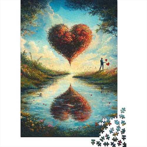 Puzzle für Erwachsene mit 520 Teilen, romantische Liebespuzzles, schwieriges Puzzle, Lernspiele, Heimdekoration, 520 Teile (52 x 38 cm) von SOQWBYG