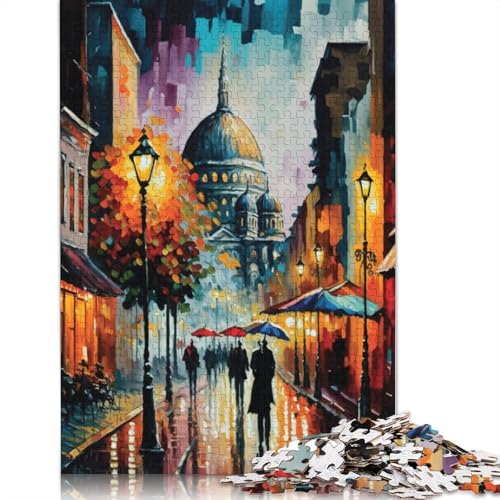 Puzzle mit 1000 Teilen für Erwachsene, Straßenpuzzle von Istanbul, schwieriges Puzzle, Lernspiele, Heimdekoration, 1000 Stück (75 x 50 cm) von SOQWBYG