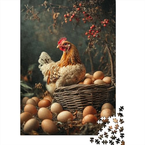 Puzzle mit Tiermotiven und Henne, für Erwachsene, 1500 Teile, schwieriges Puzzle, unmögliches Puzzle für Kinder ab 18 Jahren, 1500 Teile (85 x 57 cm) von SOQWBYG