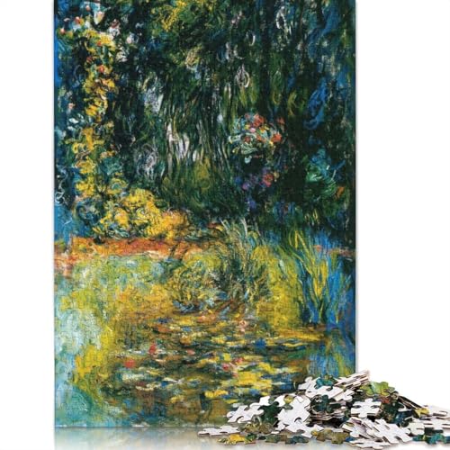 Seerosenteich von Monet Puzzle 520 Teile Holzpuzzle Erwachsene Puzzlespiele Lernspielzeug 520 Teile (52x38cm) von SOQWBYG