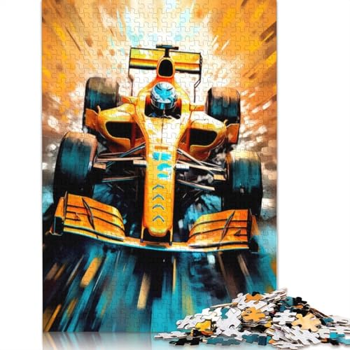 Speed Racing Sport Puzzle, 520 Teile, Holzpuzzle, Spielzeug, Familienspiel, Schwierigkeitsgrad, Herausforderung, Puzzles 520 Teile (52 x 38 cm) von SOQWBYG