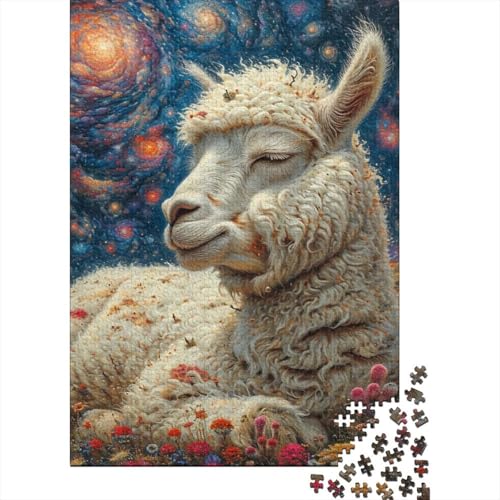 Sternenhimmel-Schaf-Puzzle-Spielzeug, Lernspiel, Premium-Karton-Puzzle für Erwachsene und Kinder, Ostergeschenk, 70 x 50 cm/1000 Teile von SOQWBYG